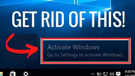 Activate windows watermark comes back